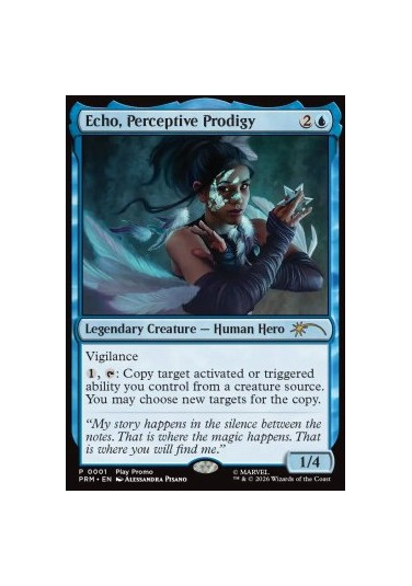 Echo, Perceptive Prodigy