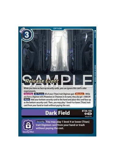 Dark Field (BT26-100)