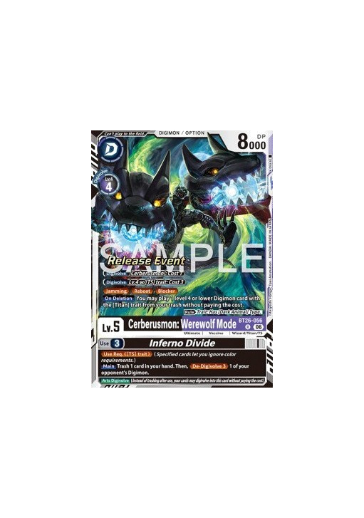Cerberusmon: Werewolf Mode / Inferno Divide (BT26-056)