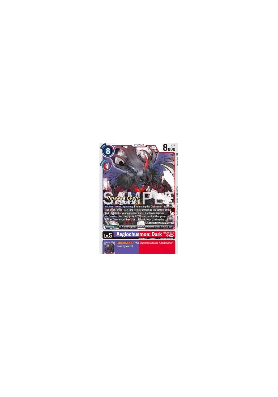 Aegiochusmon: Dark (BT26-073) (V.1)