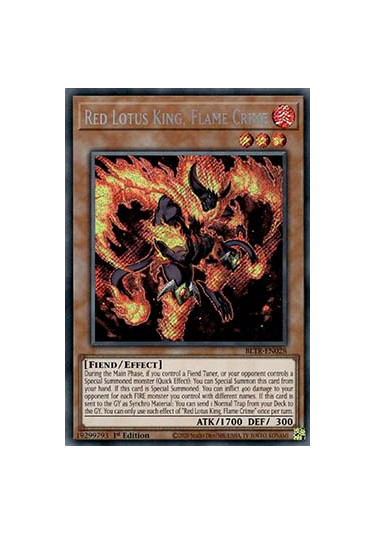 Red Lotus King, Flame Crime (V.1 - Secret Rare)