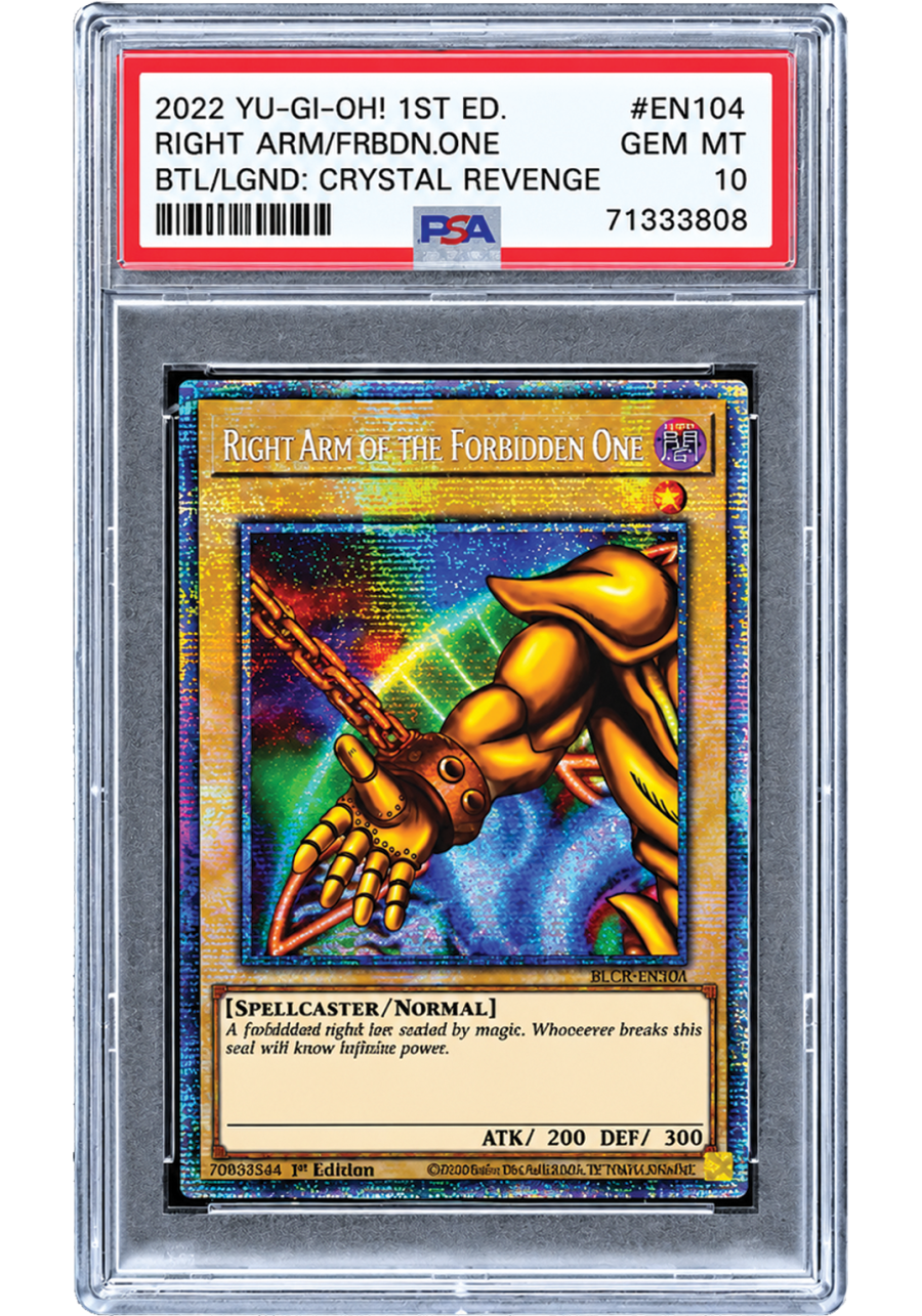 Yu-Gi-Oh! Right Arm of The Forbidden One - 1st Edition PSA 10