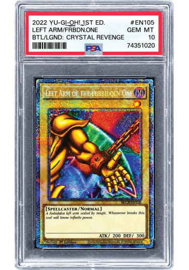 Yu-Gi-Oh! Left Arm of The Forbidden One - 1st Edition PSA 10 ENG