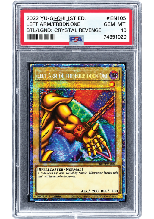 Yu-Gi-Oh! Left Arm of The Forbidden One - 1st Edition PSA 10 ENG