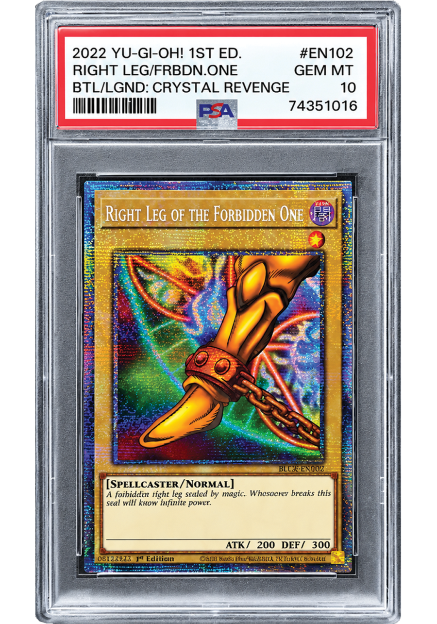 Yu-Gi-Oh! Right Leg of The Forbidden One - 1st Edition PSA 10 ENG