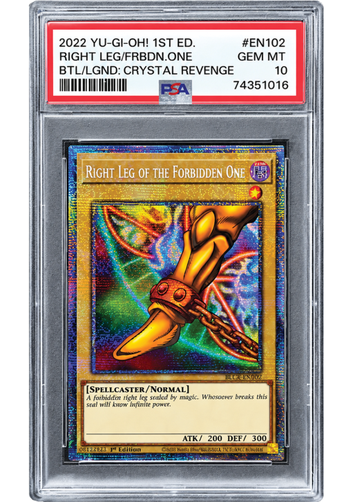Yu-Gi-Oh! Right Leg of The Forbidden One - 1st Edition PSA 10 ENG