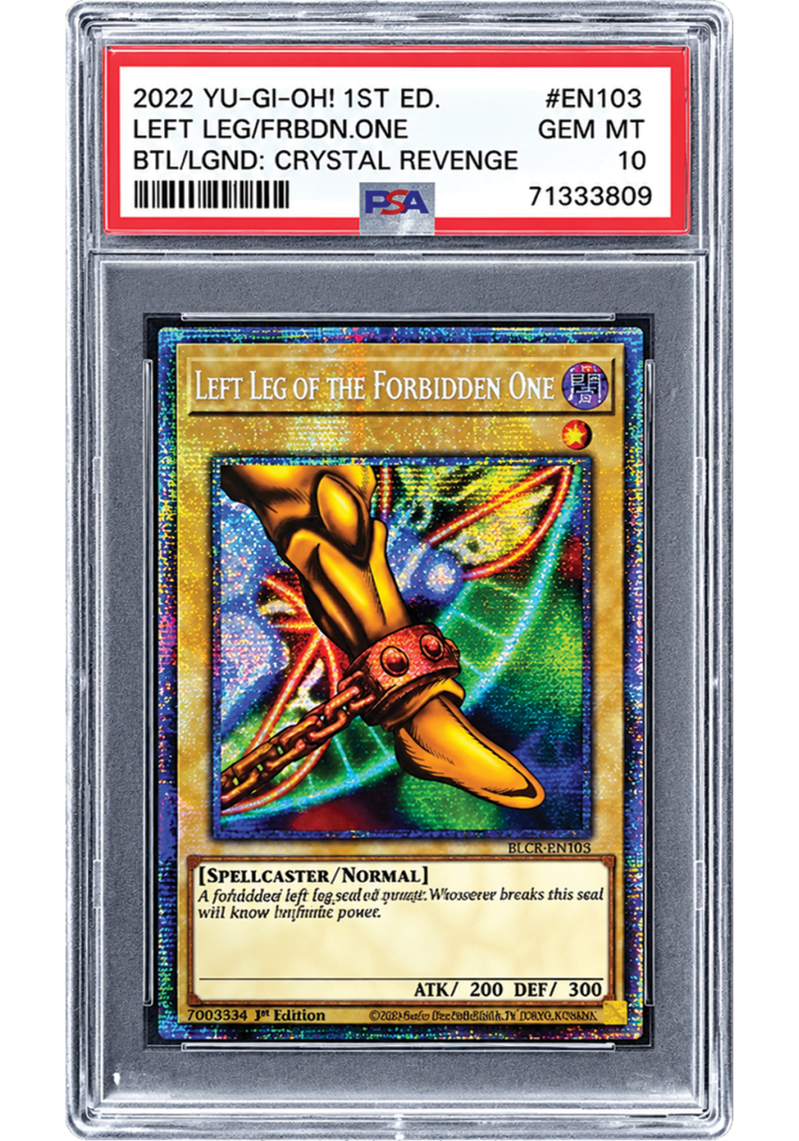 Yu-Gi-Oh! Left Leg of The Forbidden One - 1st Edition PSA 10 ENG