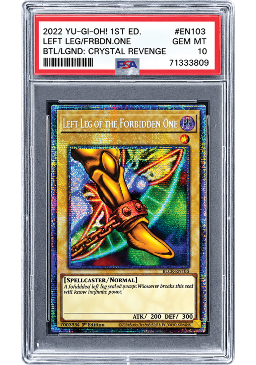 Yu-Gi-Oh! Left Leg of The Forbidden One - 1st Edition PSA 10 ENG
