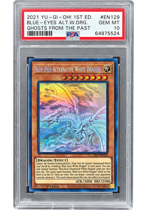 Yu-Gi-Oh! Blue-Eyes Alternative White Dragon - 1st Edition PSA 10