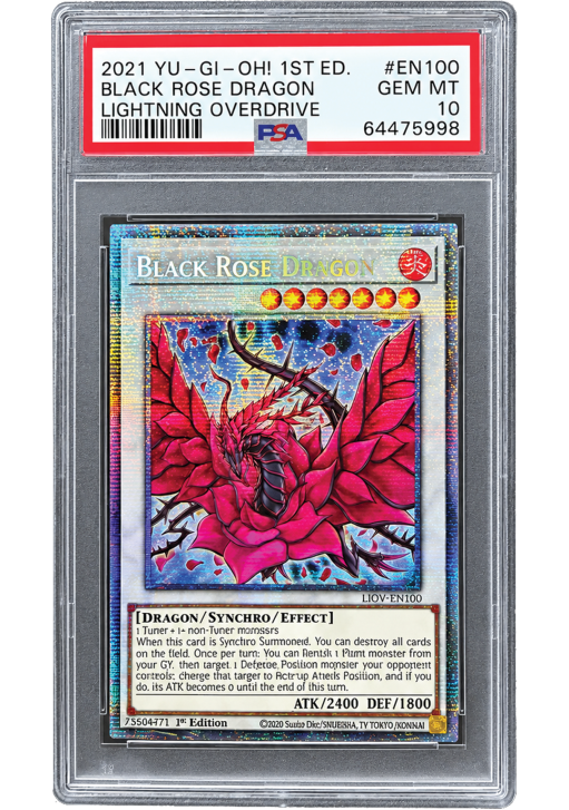 Yu-Gi-Oh! Black Rose Dragon - 1st Edition PSA 10 ENG