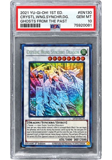 Yu-Gi-Oh! Crystal Wing Synchro Dragon - 1st Edition PSA 10