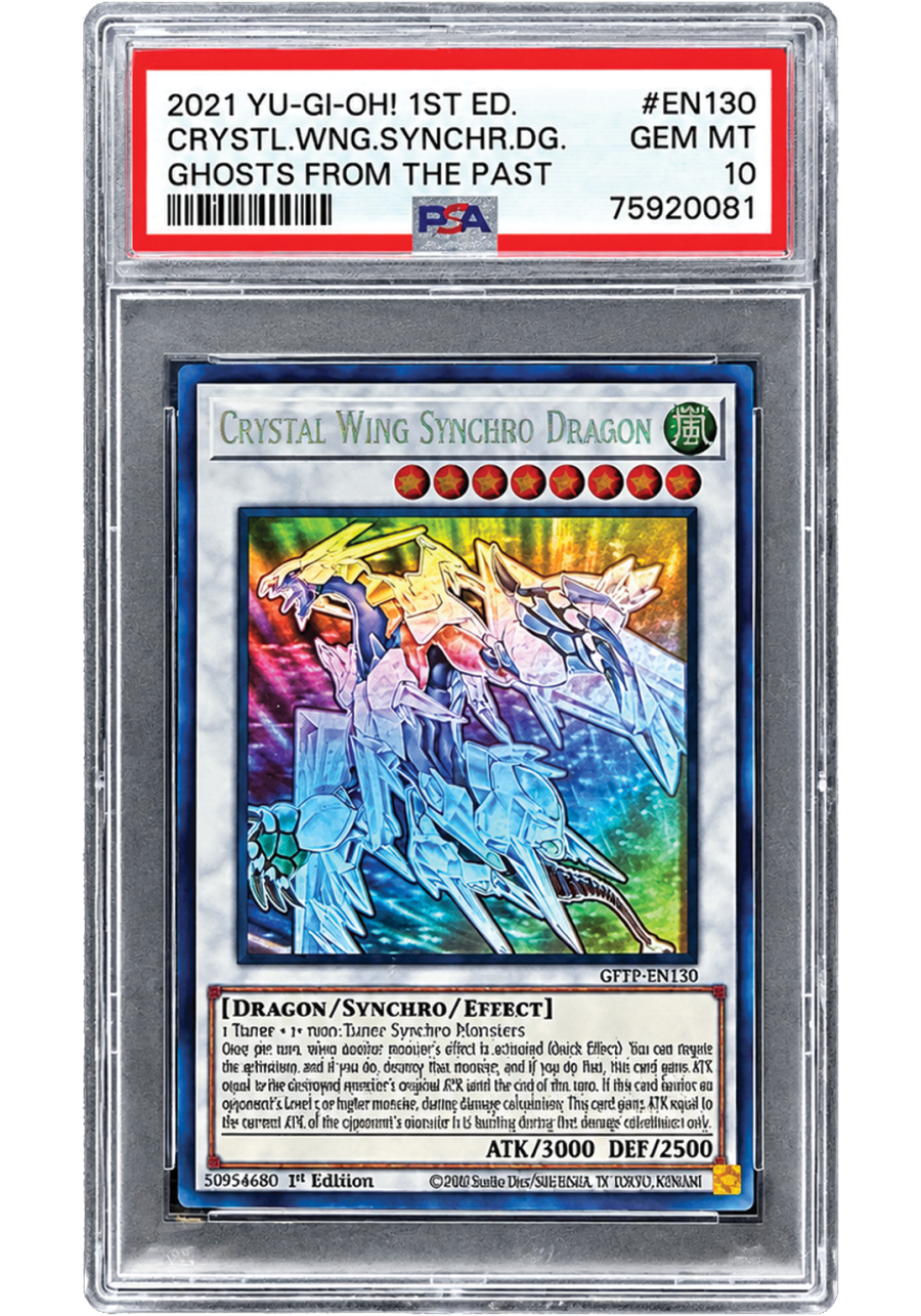 Yu-Gi-Oh! Crystal Wing Synchro Dragon - 1st Edition PSA 10