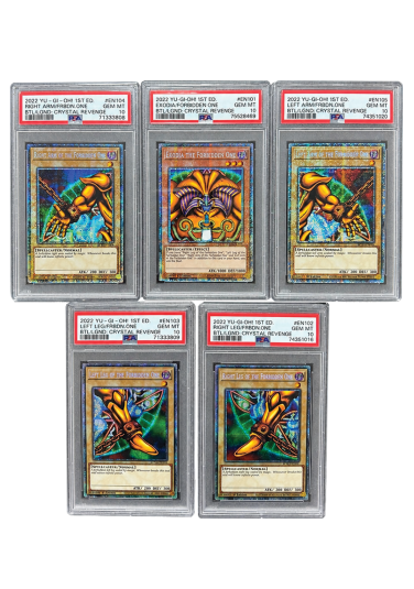 Yu-Gi-Oh! Exodia The Forbidden One - Complete Set 1st Edition PSA 10 ENG