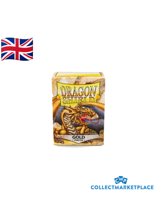 Dragon Shield Matte Gold Standard Size 100