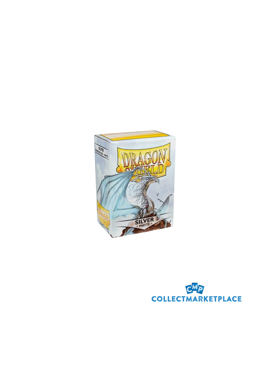 Dragon Shield Matte Silver Standard Size 100