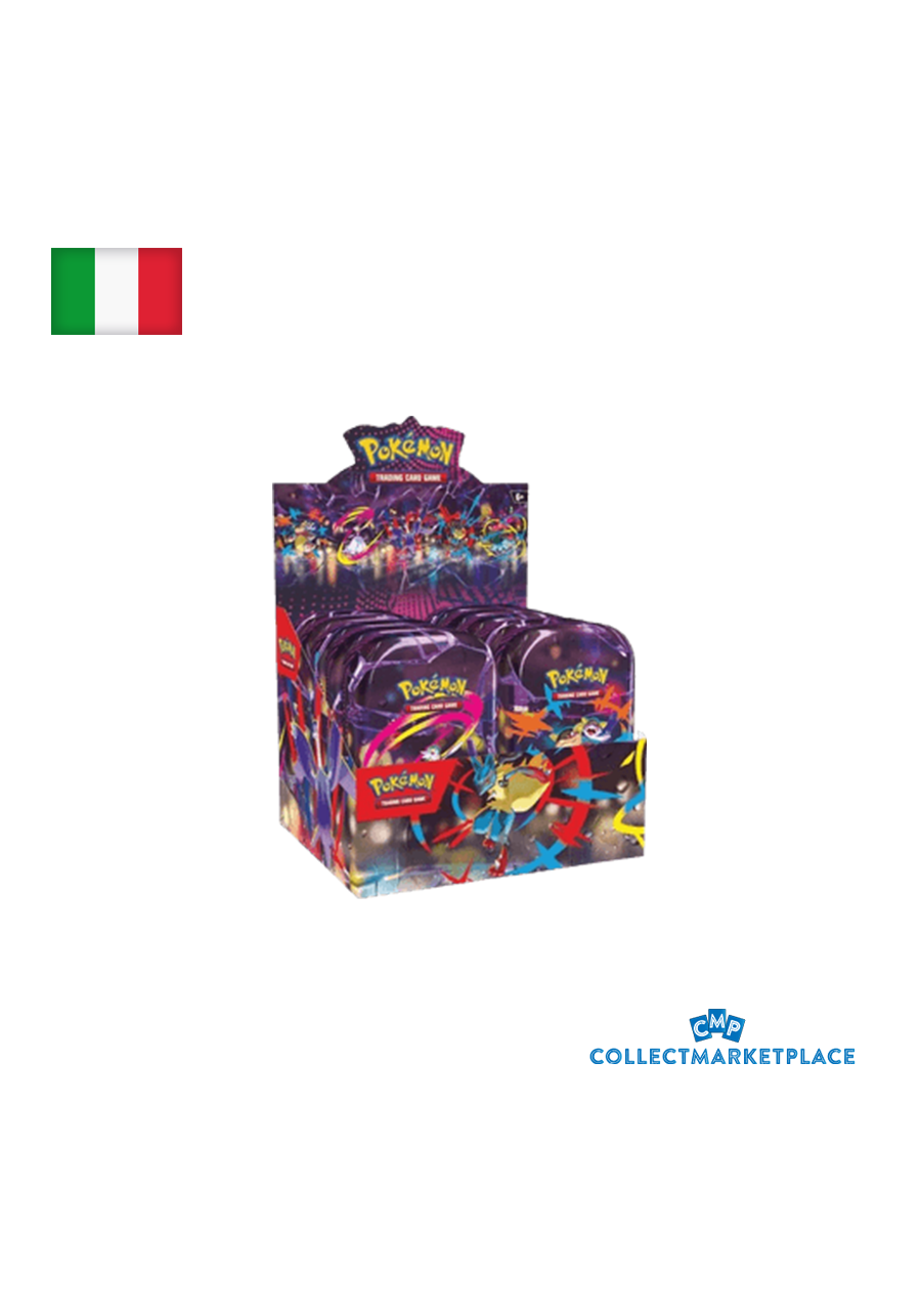 Pokemon Mega Evolution Tin Display ITA Pokemon Mega Evolution Tin Display ITA