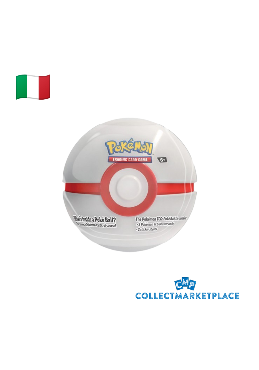 Pokemon Tin Poke Ball Ottobre 2024 Premier Ball ITA Pokemon Tin Poke Ball Ottobre 2024 Premier Ball ITA