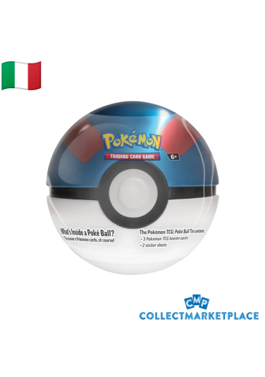 Pokemon Tin Poke Ball Ottobre 2024 Mega Ball ITA