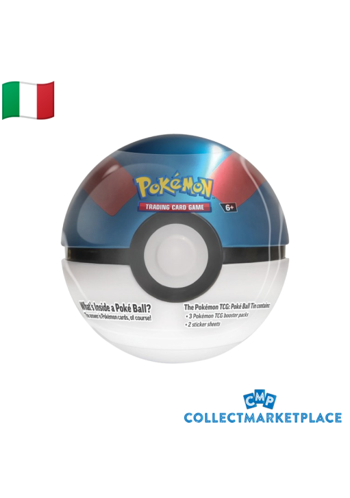 Pokemon Tin Poke Ball Ottobre 2024 Mega Ball ITA