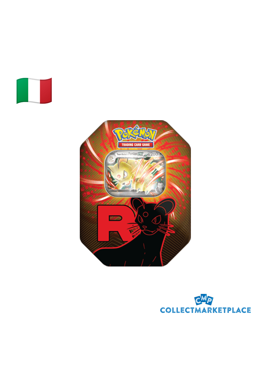 Pokemon Collection Tin Team Rocket Persian ITA
