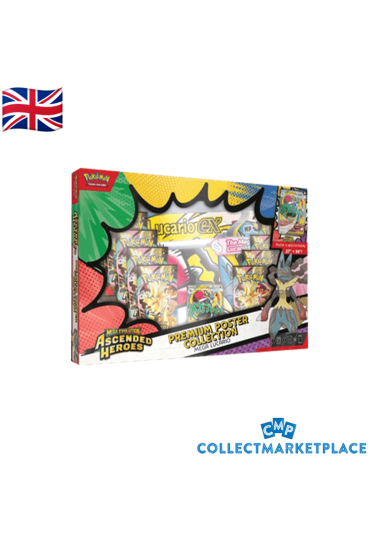 Pokemon Mega Evolution Ascended Heroes Premium Poster Collection Mega Lucario ENG