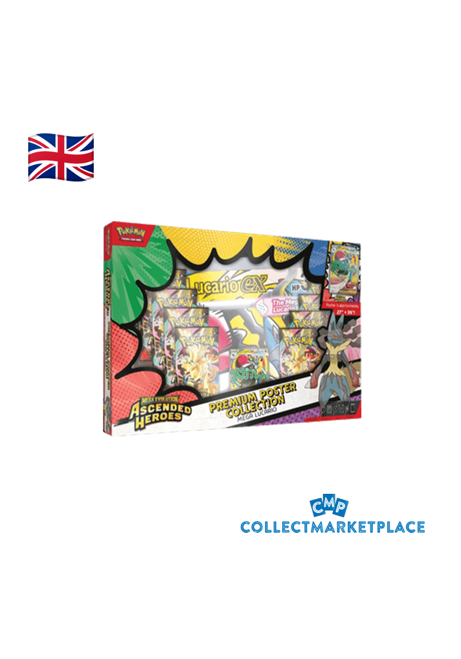 Pokemon Mega Evolution Ascended Heroes Premium Poster Collection Mega Lucario ENG