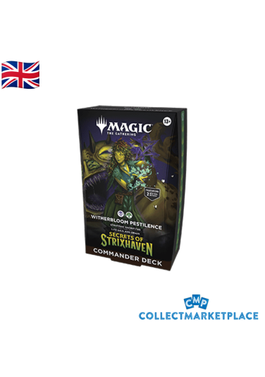 Magic the Gathering: Strixhaven Whiterbloom Pestilence Commander Deck ENG
