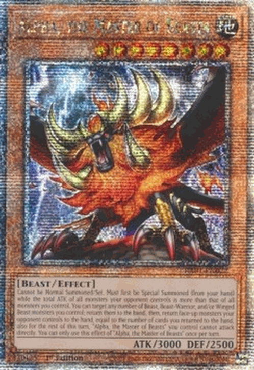 Alpha, the Master of Beasts (V.5 - Quarter Century Secret Rare)