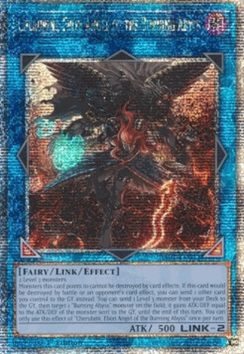 Cherubini, Ebon Angel of the Burning Abyss (V.5 - Quarter Century Secret Rare)