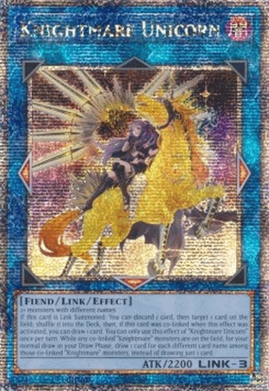 Knightmare Unicorn (V.12 - Quarter Century Secret Rare)