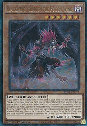 Blackwing - Simoon the Poison Wind (V.7 - Ultimate Rare)