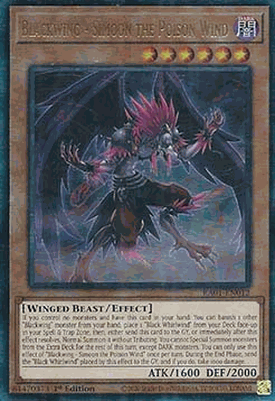 Blackwing - Simoon the Poison Wind (V.7 - Ultimate Rare)