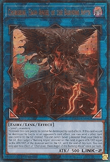 Cherubini, Ebon Angel of the Burning Abyss (V.7 - Ultimate Rare)