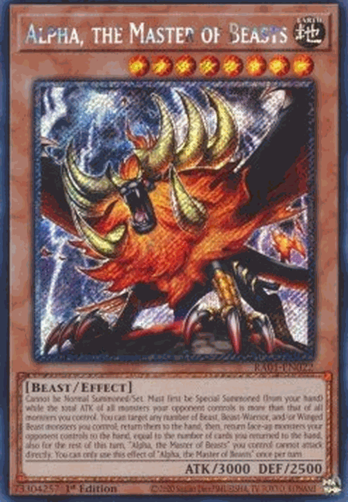 Alpha, the Master of Beasts (V.4 - Platinum Secret Rare)