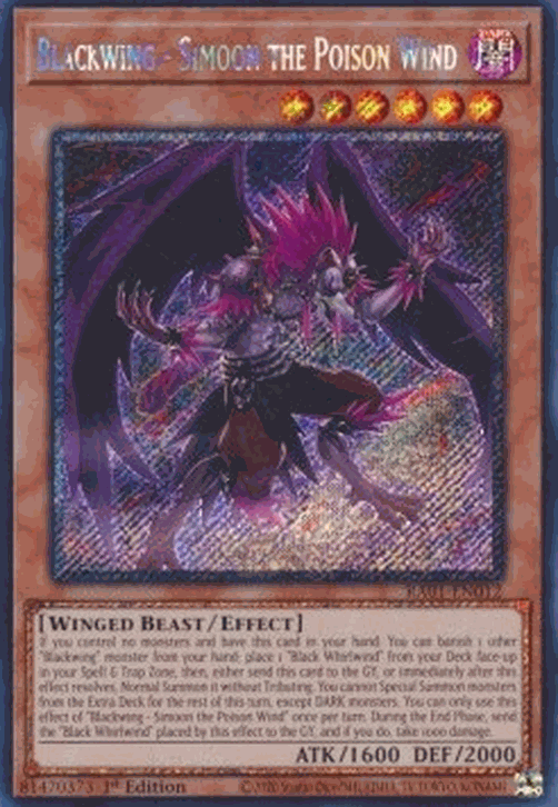 Blackwing - Simoon the Poison Wind (V.4 - Platinum Secret Rare)