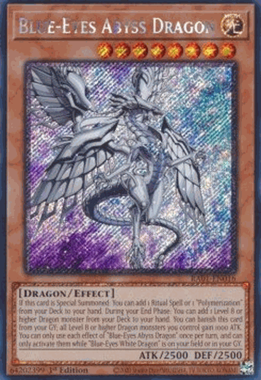 Blue-Eyes Abyss Dragon (V.4 - Platinum Secret Rare)