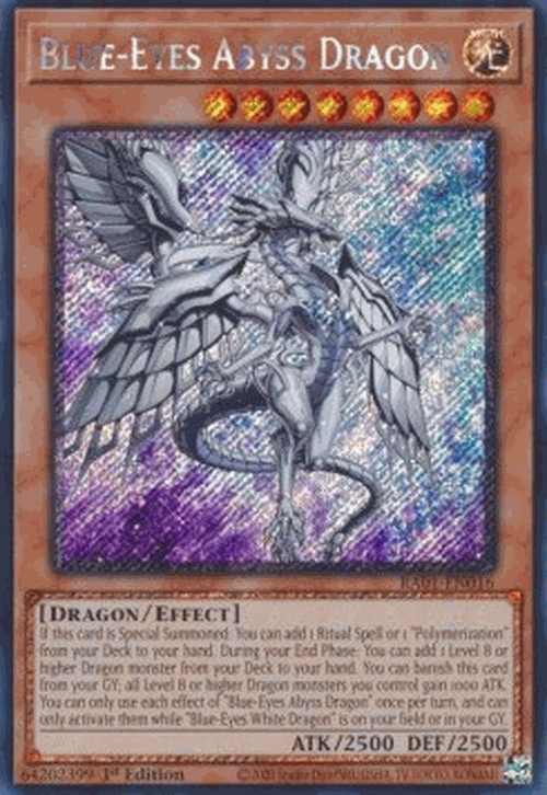 Blue-Eyes Abyss Dragon (V.4 - Platinum Secret Rare)