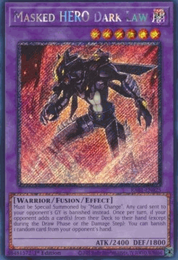 Masked HERO Dark Law (V.4 - Platinum Secret Rare)