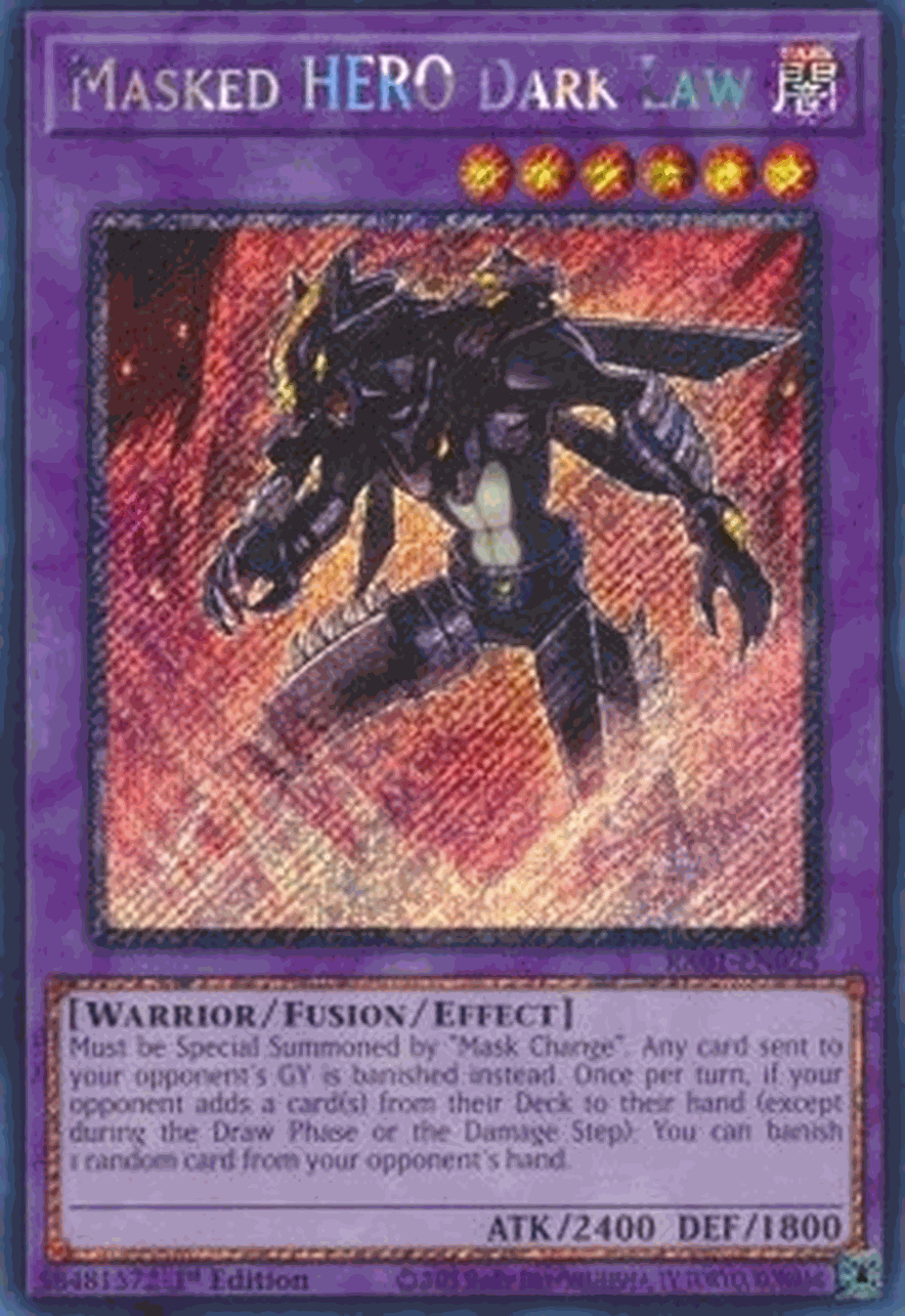 Masked HERO Dark Law (V.4 - Platinum Secret Rare)