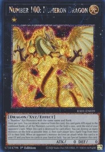 Number 100: Numeron Dragon (V.4 - Platinum Secret Rare)