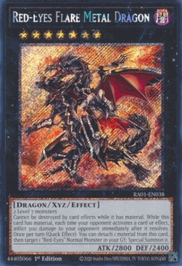 Red-Eyes Flare Metal Dragon (V.4 - Platinum Secret Rare)