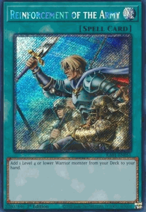 Reinforcement of the Army (V.4 - Platinum Secret Rare)