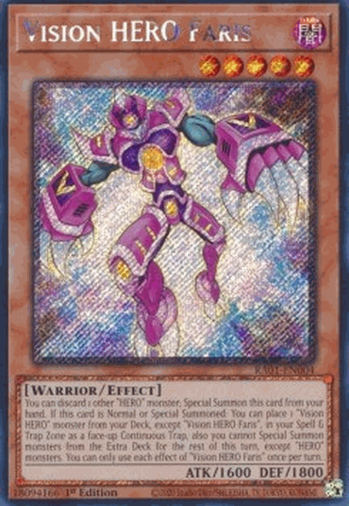 Vision HERO Faris (V.4 - Platinum Secret Rare)