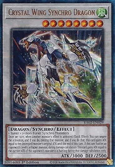 Crystal Wing Synchro Dragon (V.7 - Ultimate Rare)