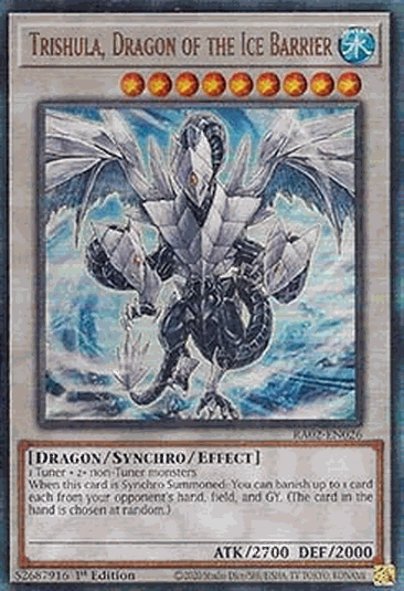 Trishula, Dragon of the Ice Barrier (V.7 - Ultimate Rare)