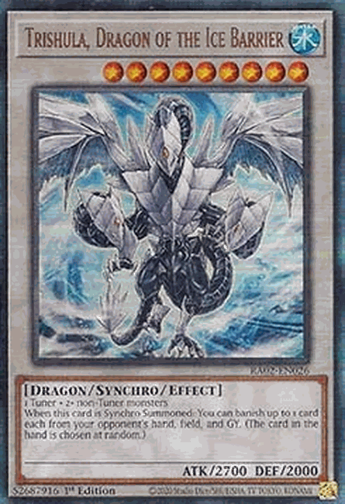 Trishula, Dragon of the Ice Barrier (V.7 - Ultimate Rare)