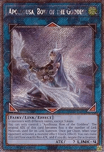 Apollousa, Bow of the Goddess (V.4 - Platinum Secret Rare)