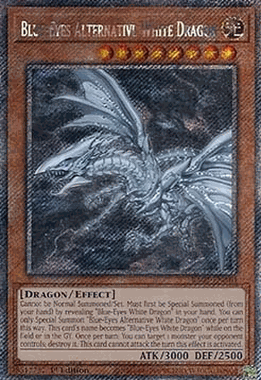 Blue-Eyes Alternative White Dragon (V.4 - Platinum Secret Rare)