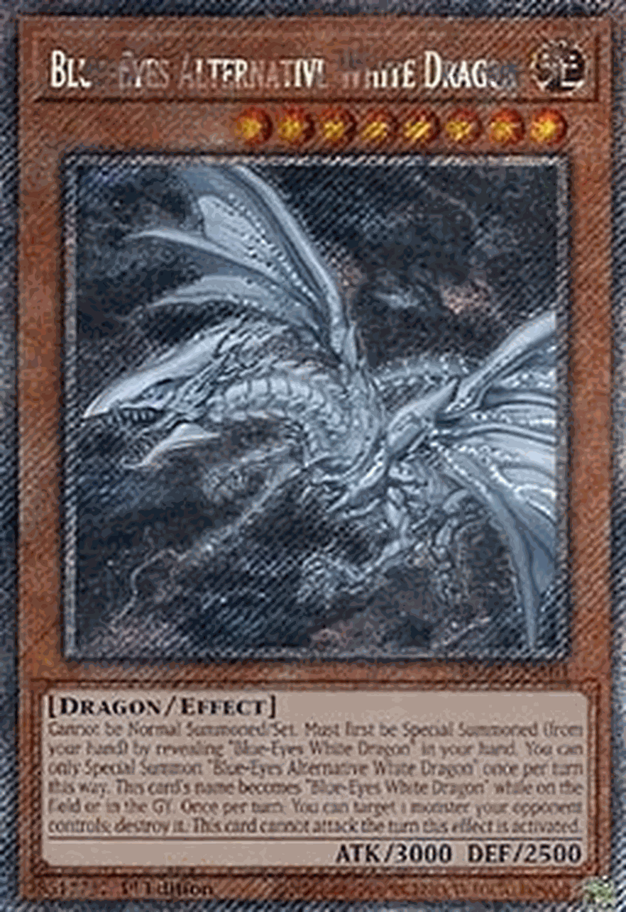 Blue-Eyes Alternative White Dragon (V.4 - Platinum Secret Rare)