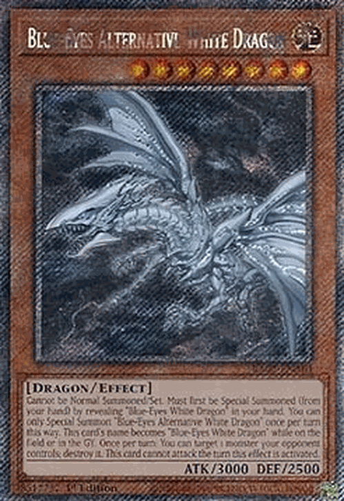 Blue-Eyes Alternative White Dragon (V.4 - Platinum Secret Rare)